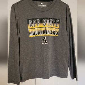 App State Mountaineers Gray Long Sleeve Shirt